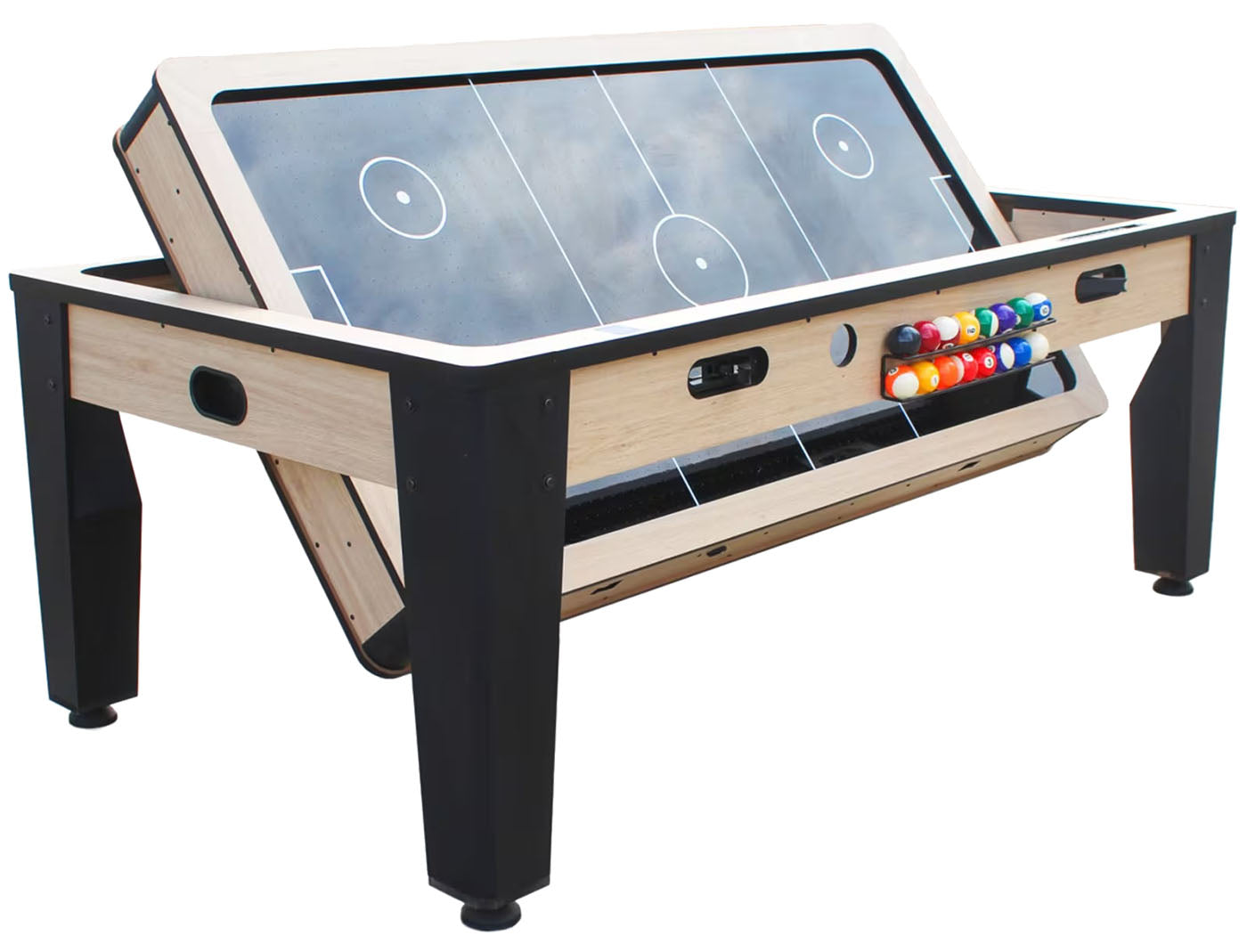 Table multi jeux rotative industrielle 7FT billard - hockey - Ping-pong