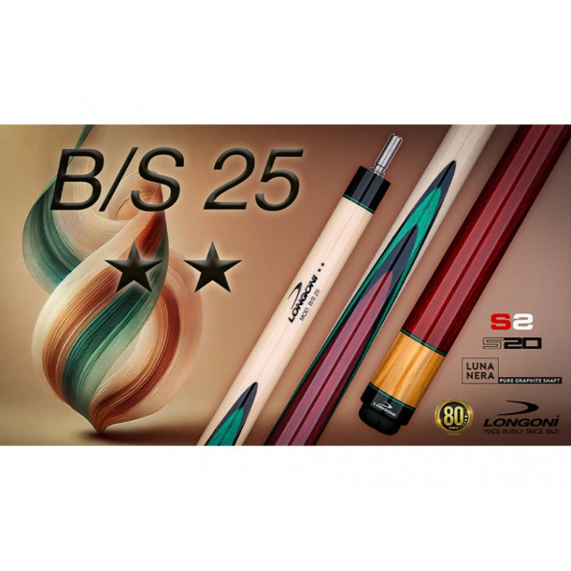 Queue de billard français Longoni ** B/S-25 joint VP2-T